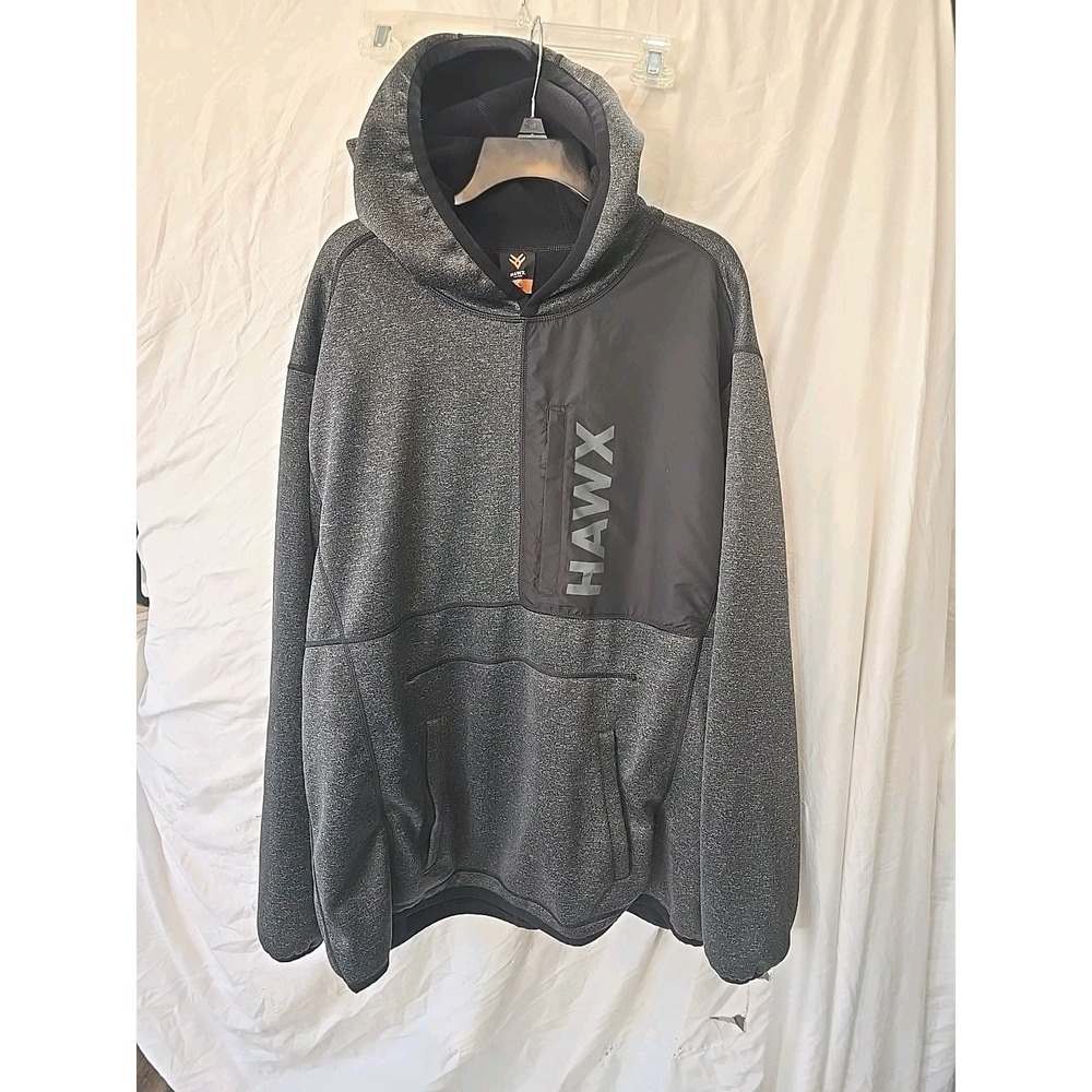 Hawx Men's Solano Reversible Thermal Fleece-lined Hooded Sweatshirt Sz‎ 2XL